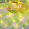 Hanging Green Leaf Vine Curtain Lights with 96 LEDs, Indoor/Outdoor Decor
